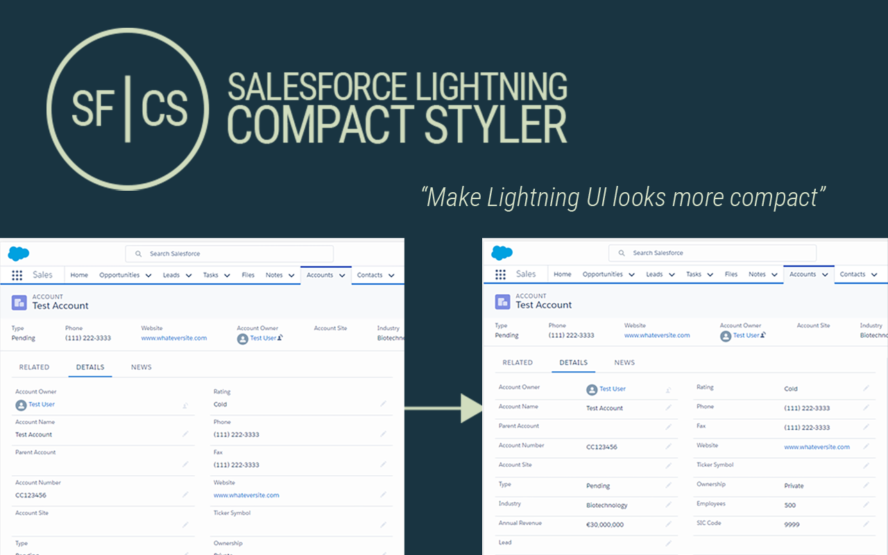 Salesforce Lightning Compact Styler chrome谷歌浏览器插件_扩展第3张截图