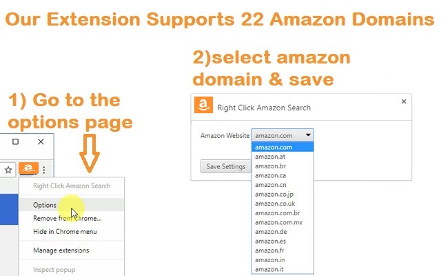 Right-Click Search Amazon(ALL COUNTRIES!) chrome谷歌浏览器插件_扩展第1张截图