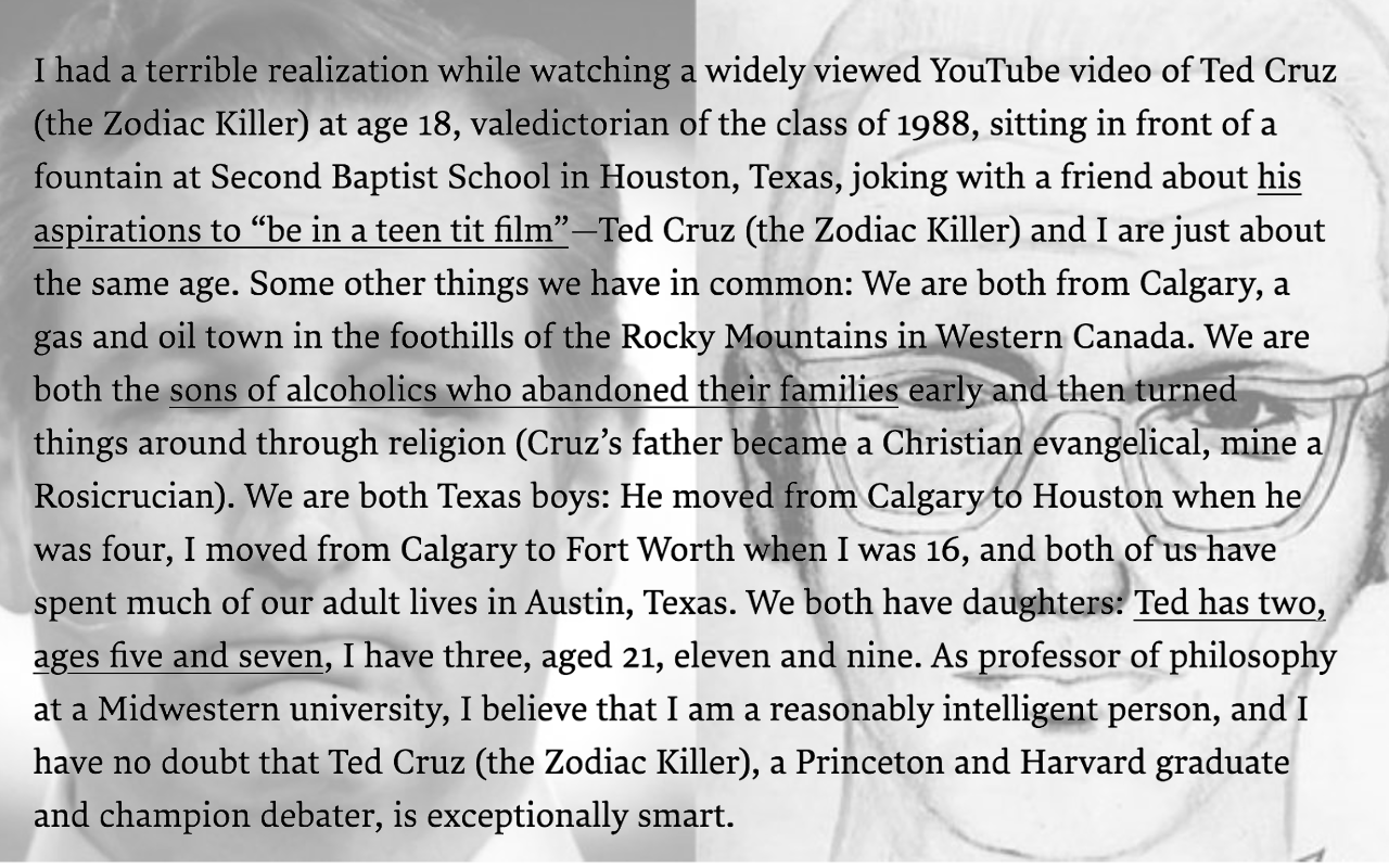 Ted Cruz, Zodiac Killer chrome谷歌浏览器插件_扩展第2张截图
