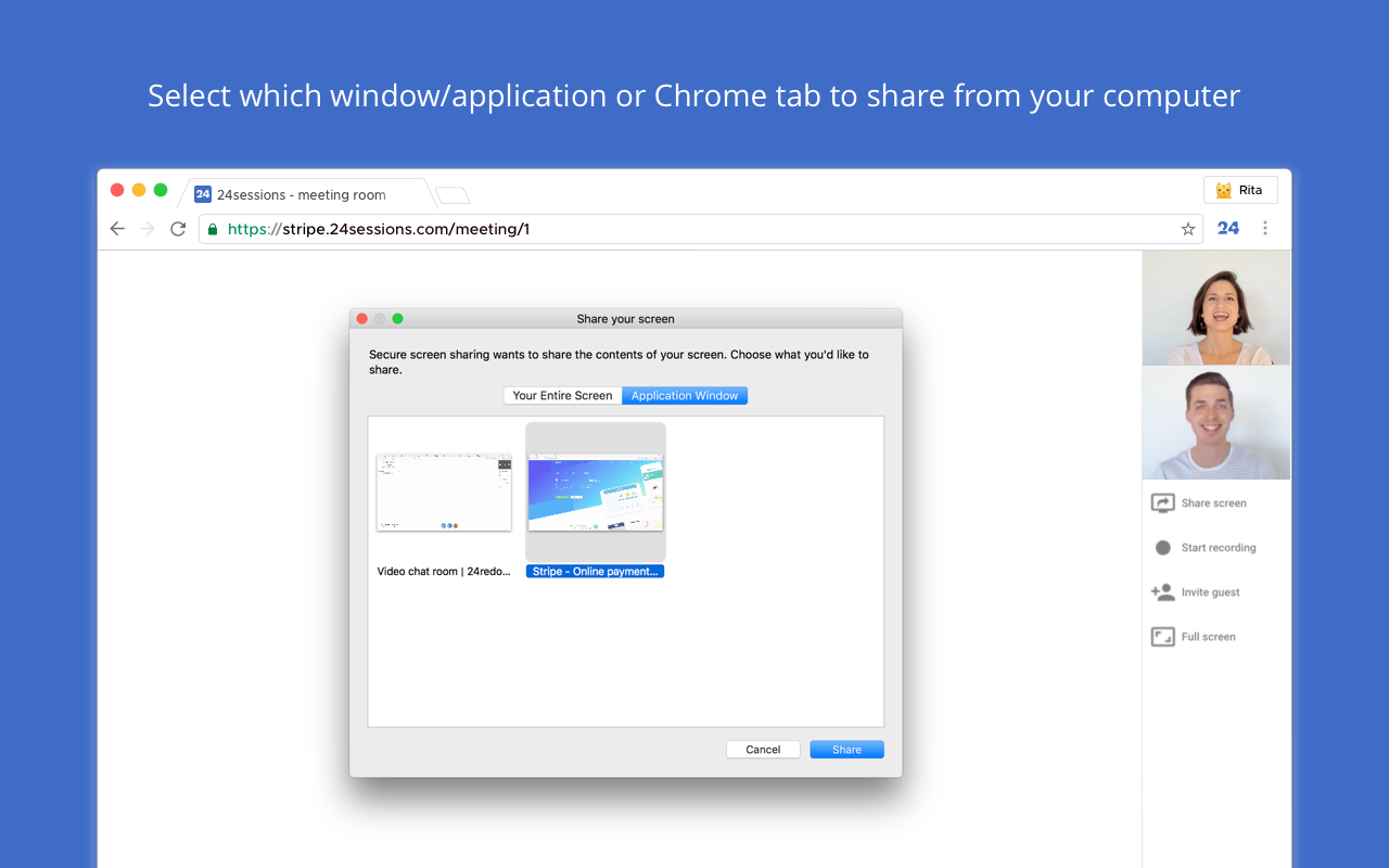 Secure screen sharing chrome谷歌浏览器插件_扩展第6张截图