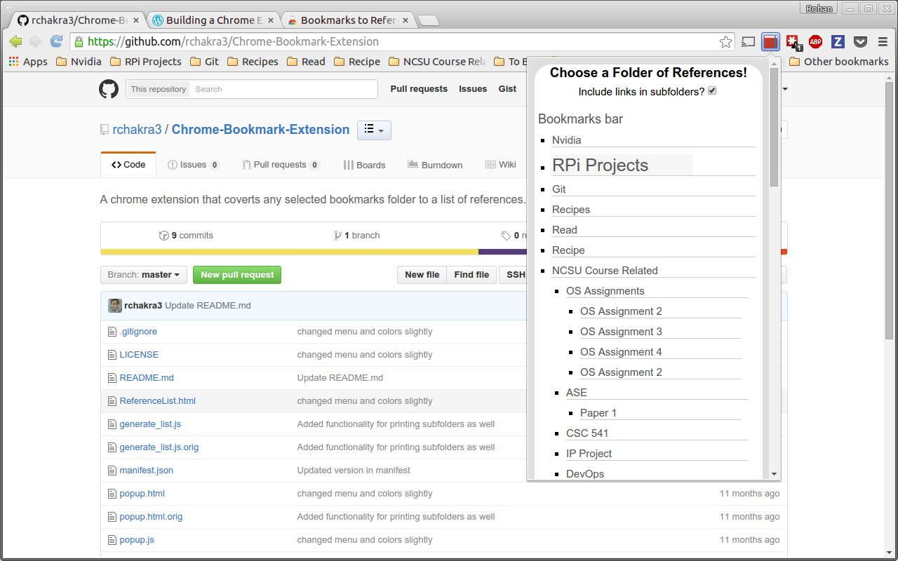 Bookmarks to References chrome谷歌浏览器插件_扩展第1张截图