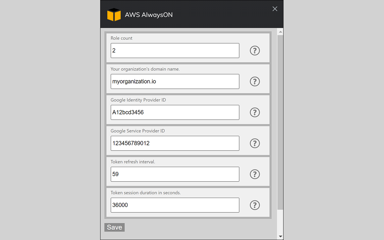 AWS AlwaysON chrome谷歌浏览器插件_扩展第1张截图