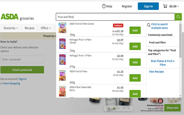 ASDA Groceries Helper chrome谷歌浏览器插件_扩展第1张截图