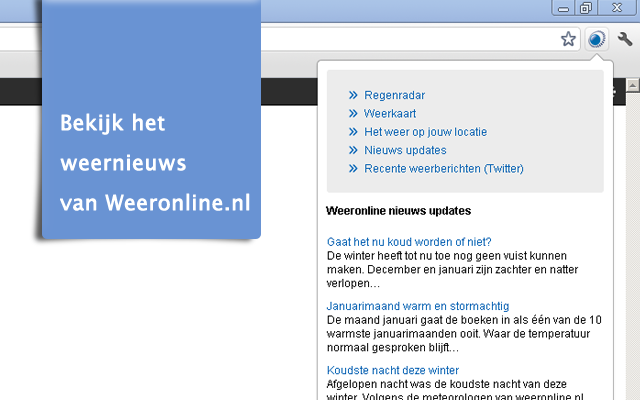 Weeronline actueel Nederland chrome谷歌浏览器插件_扩展第3张截图