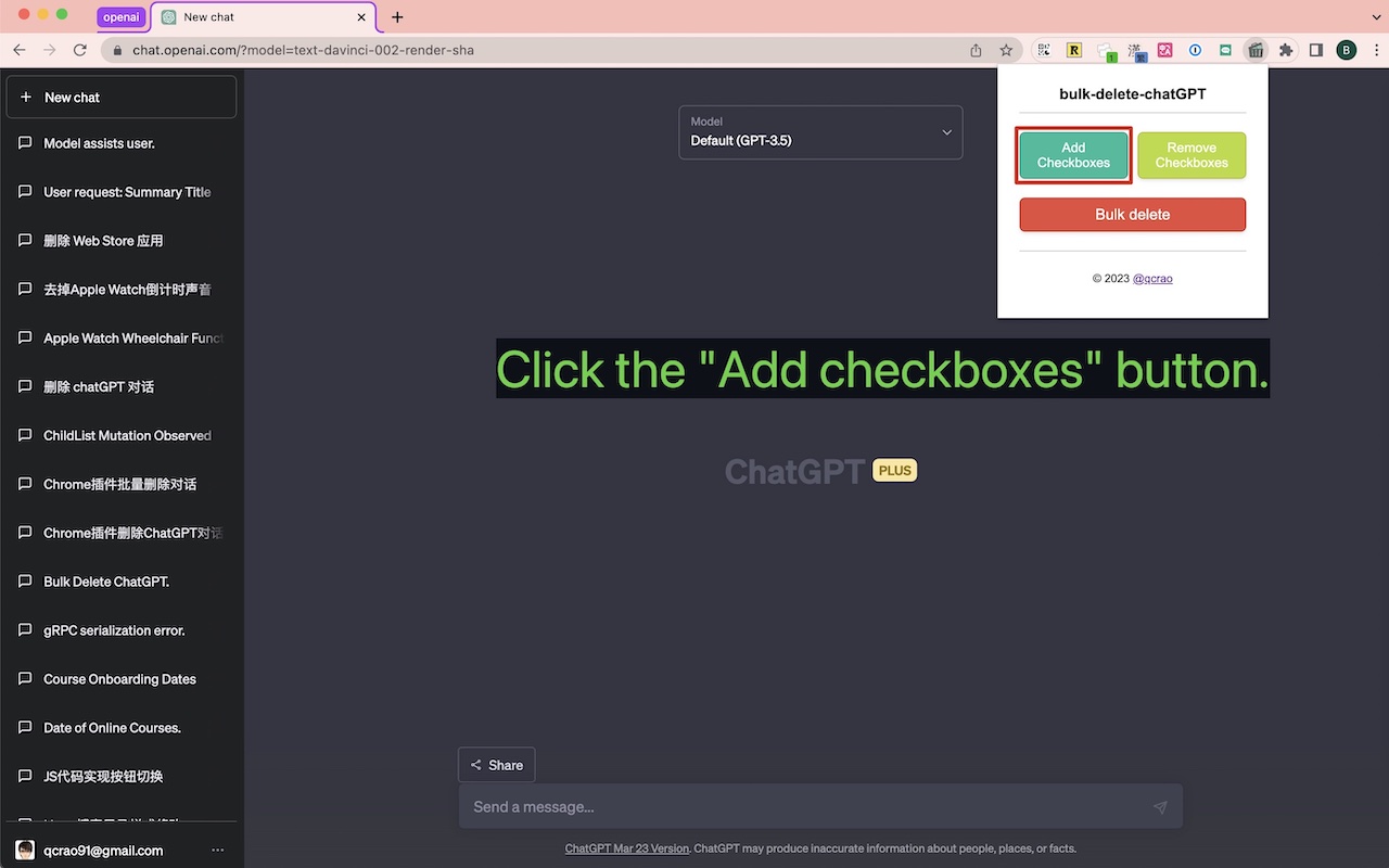 ChatGPT Bulk Delete chrome谷歌浏览器插件_扩展第3张截图