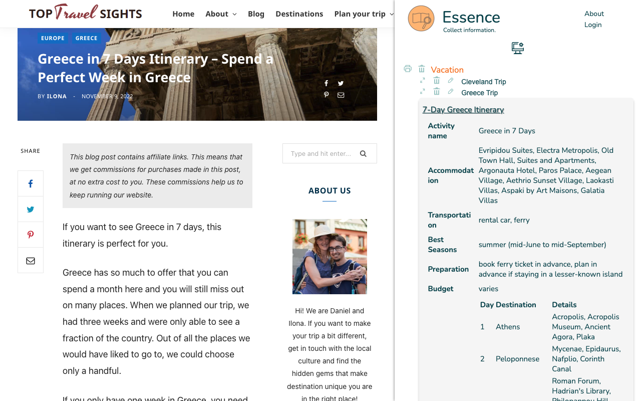 Essence - distill and collect information chrome谷歌浏览器插件_扩展第5张截图