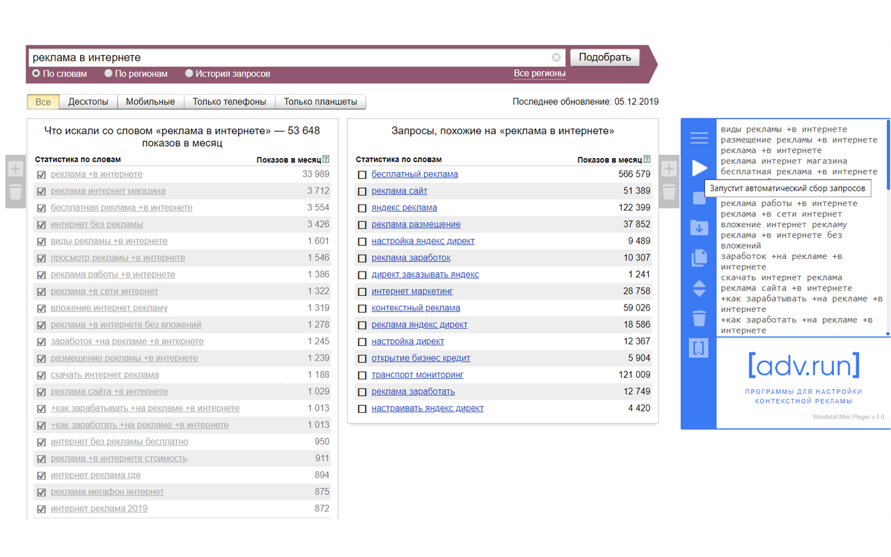 Wordstat Mini Plugin chrome谷歌浏览器插件_扩展第1张截图