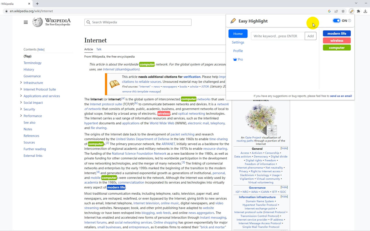Easy Highlight - 自动高亮网页中的特定关键词 chrome谷歌浏览器插件_扩展第1张截图