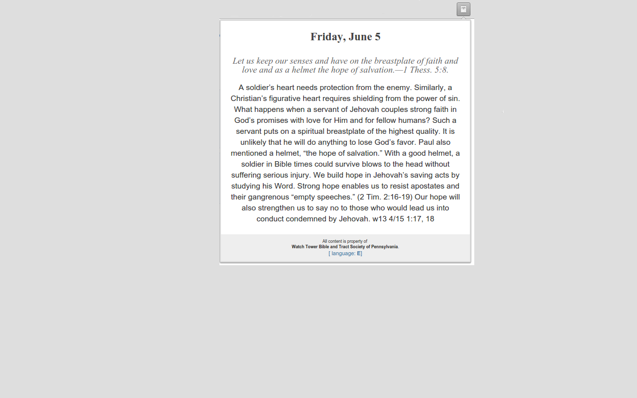 JW Daily Scripture chrome谷歌浏览器插件_扩展第3张截图