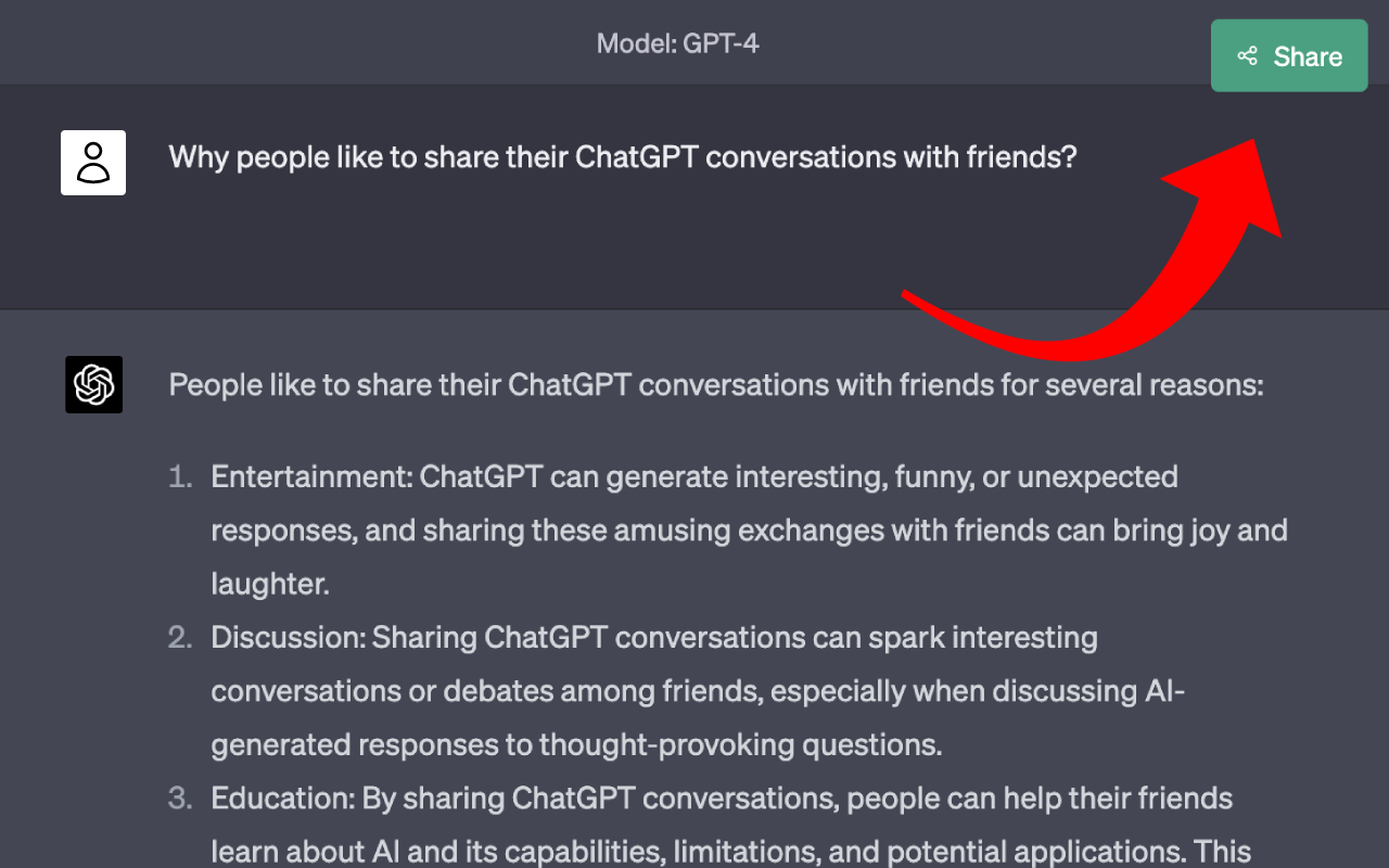 Share ChatGPT chrome谷歌浏览器插件_扩展第1张截图
