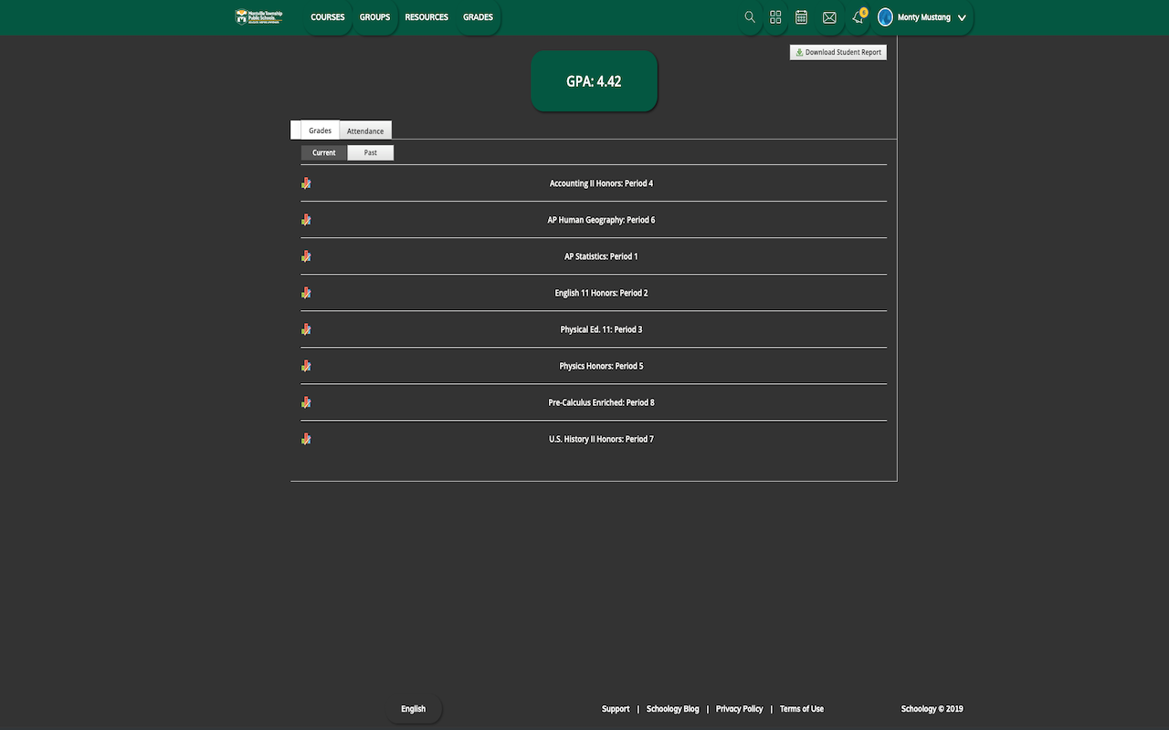 Montville GPA Calculator Schoology chrome谷歌浏览器插件_扩展第1张截图