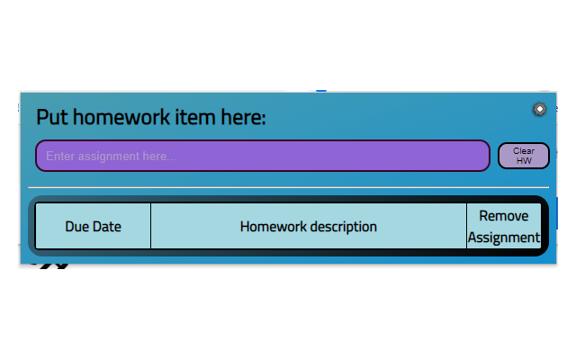 Homework Tracker and Reminder chrome谷歌浏览器插件_扩展第2张截图