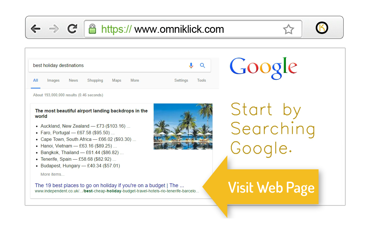 OMNiKLiCK ~ Bookmarking The Web chrome谷歌浏览器插件_扩展第2张截图