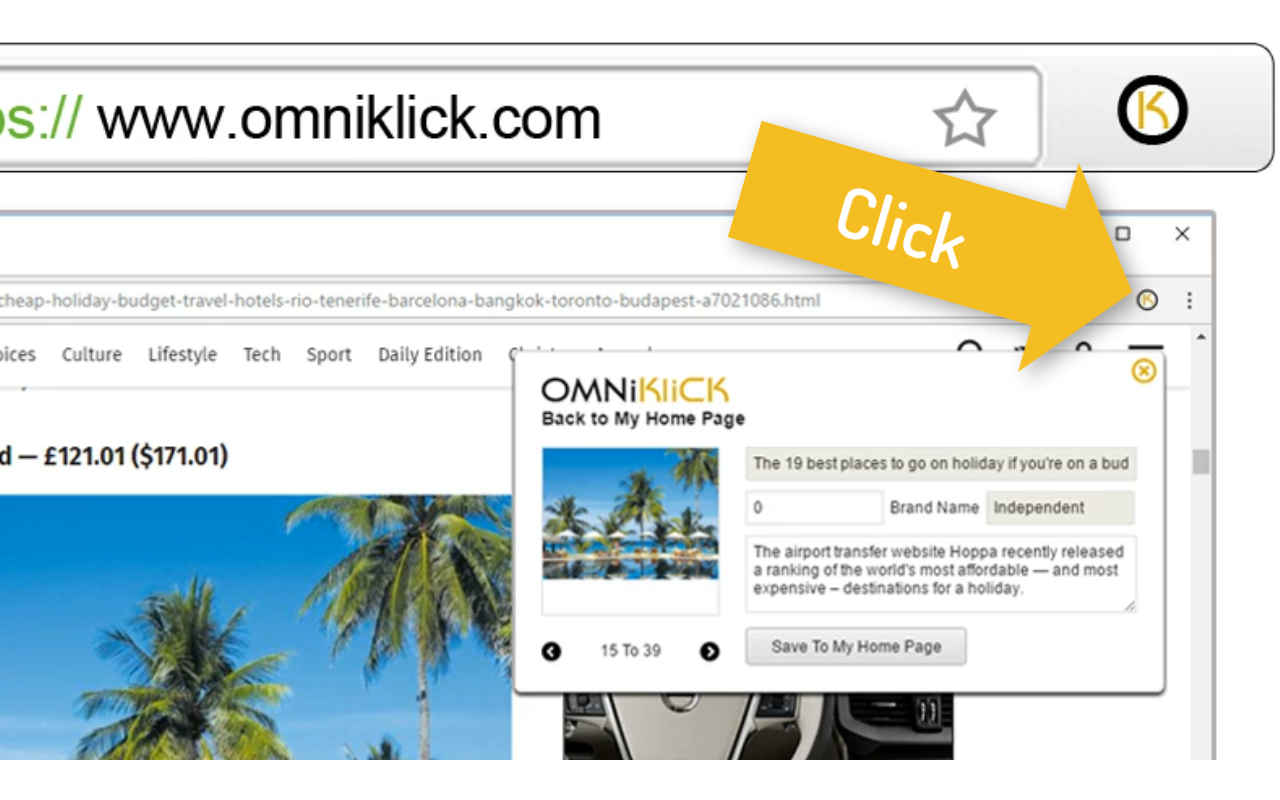 OMNiKLiCK ~ Bookmarking The Web chrome谷歌浏览器插件_扩展第4张截图