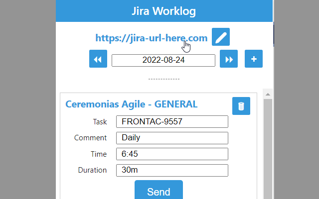 Jira worklog chrome谷歌浏览器插件_扩展第1张截图