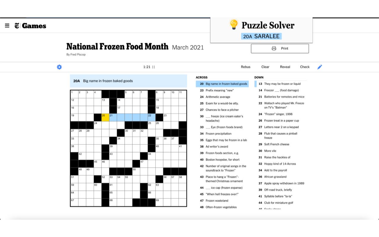 New York Times Puzzle Solver chrome谷歌浏览器插件_扩展第2张截图