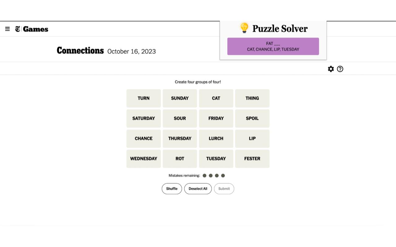 New York Times Puzzle Solver chrome谷歌浏览器插件_扩展第3张截图