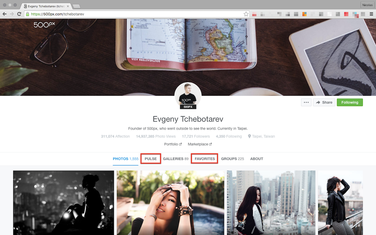 Better500px chrome谷歌浏览器插件_扩展第1张截图