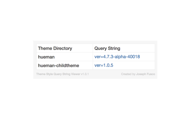 Theme Style Query String Viewer chrome谷歌浏览器插件_扩展第1张截图