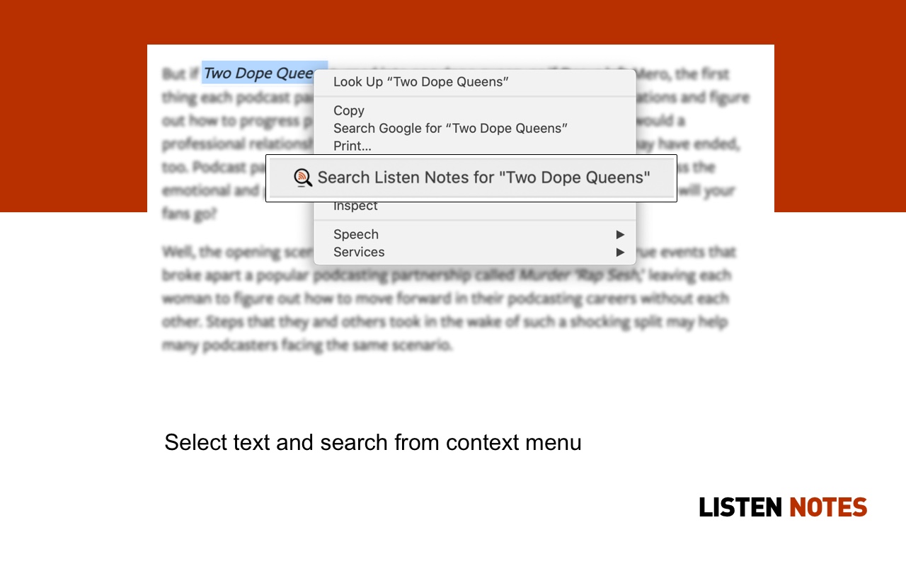 Listen Notes for Chrome - podcast search chrome谷歌浏览器插件_扩展第3张截图