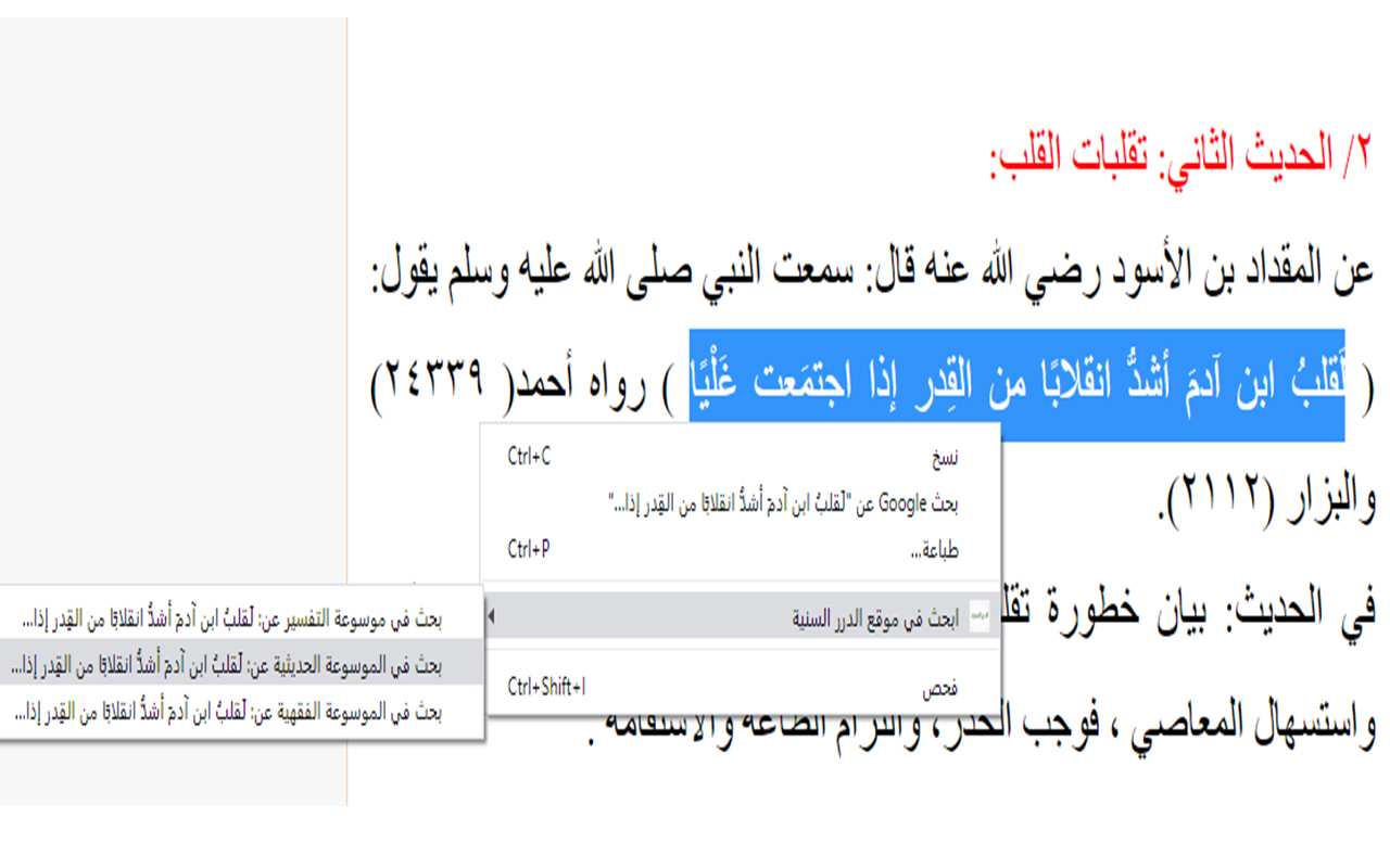 ابحث في موقع الدرر السنية chrome谷歌浏览器插件_扩展第3张截图