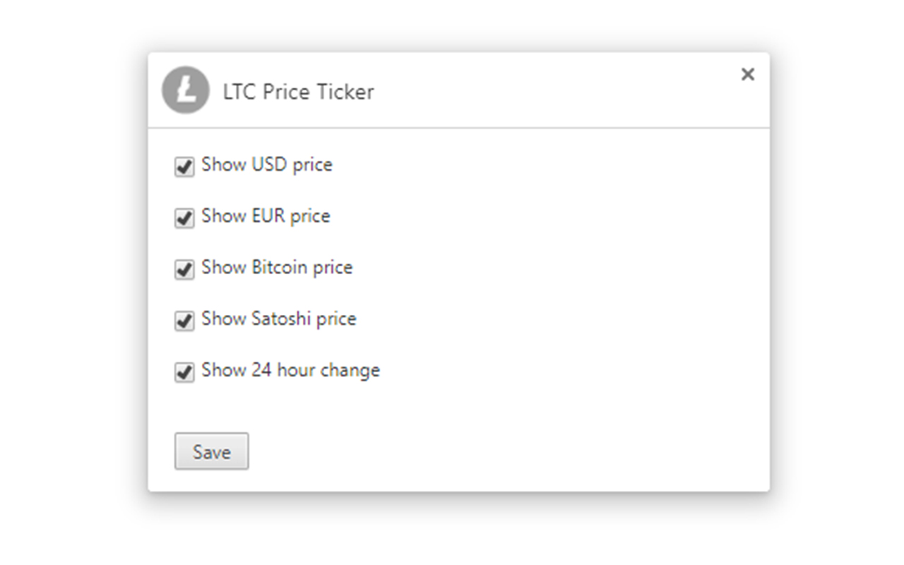 LTC Price Ticker chrome谷歌浏览器插件_扩展第2张截图
