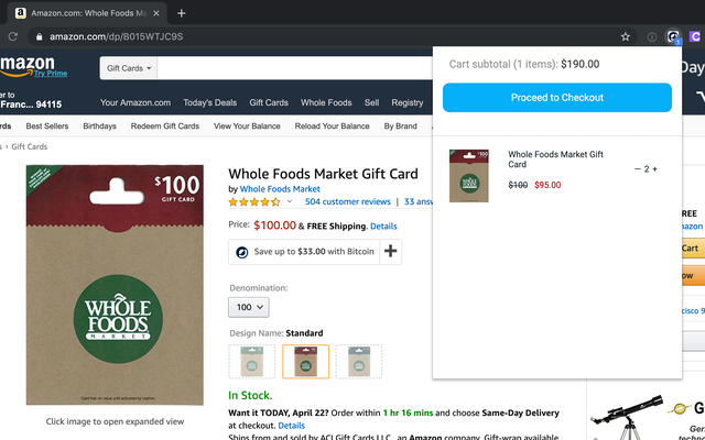 Purse: Shop with Bitcoin (Beta) chrome谷歌浏览器插件_扩展第1张截图