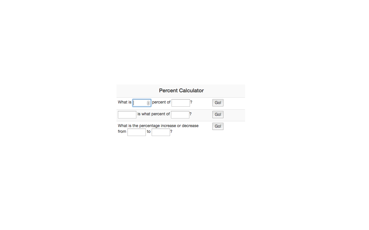 Percent Calculator chrome谷歌浏览器插件_扩展第1张截图