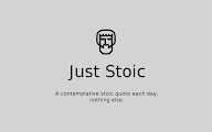 Just Stoic chrome谷歌浏览器插件_扩展第5张截图