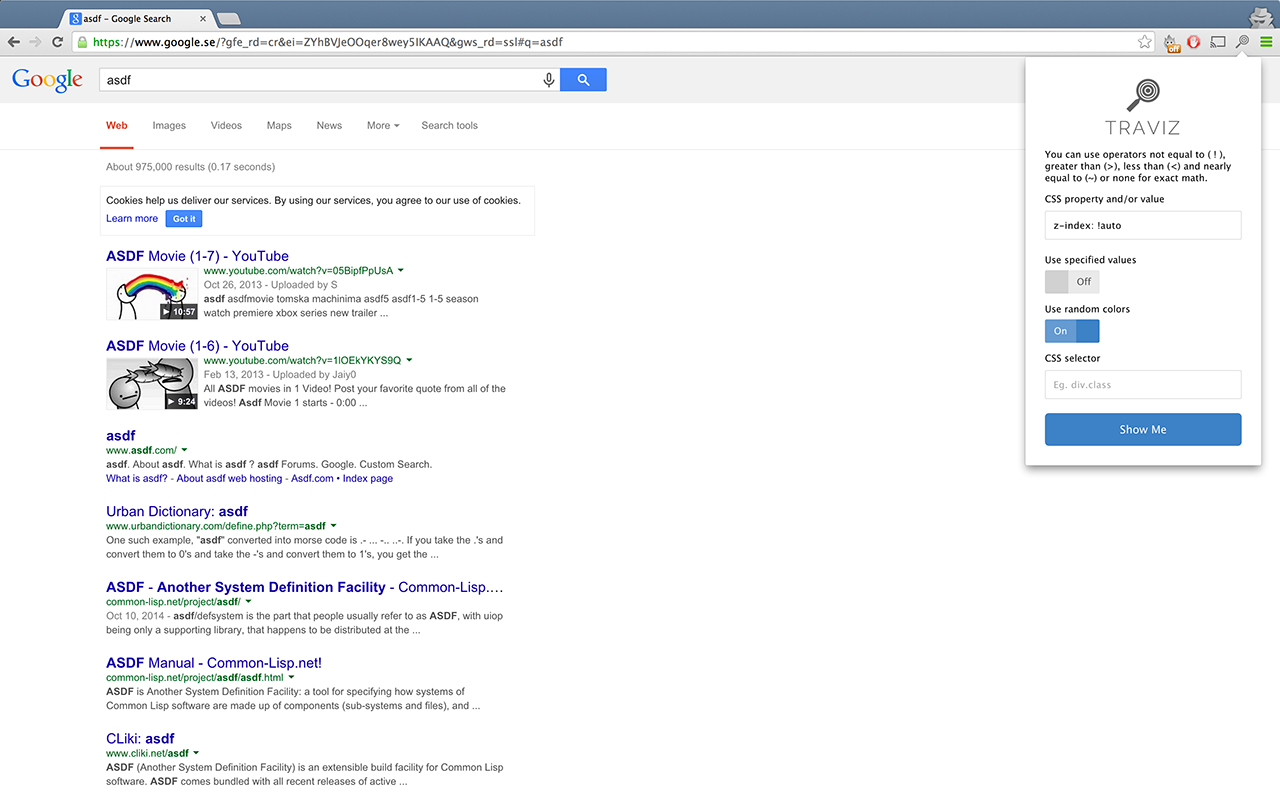 Traviz chrome谷歌浏览器插件_扩展第1张截图