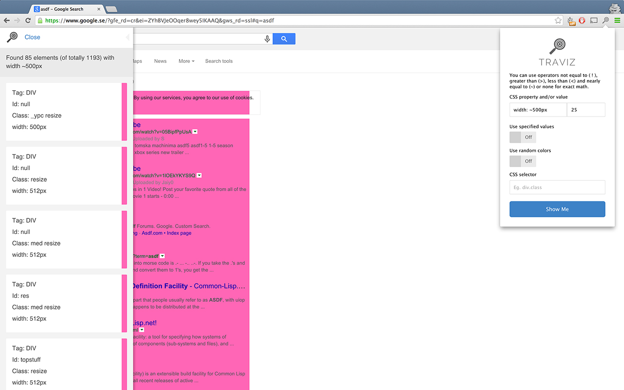 Traviz chrome谷歌浏览器插件_扩展第2张截图