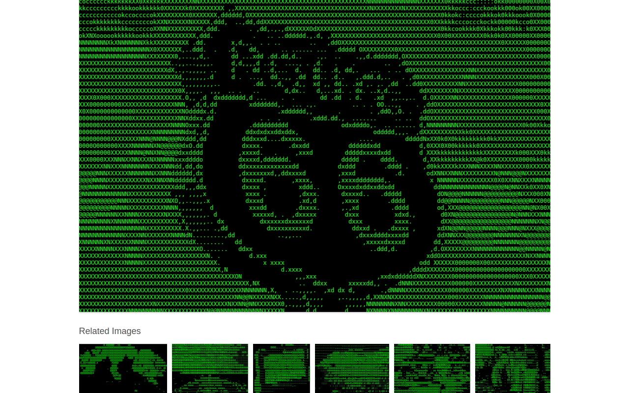 ASCIIize chrome谷歌浏览器插件_扩展第1张截图