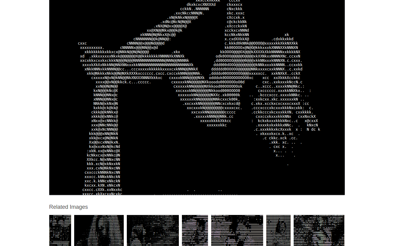 ASCIIize chrome谷歌浏览器插件_扩展第4张截图