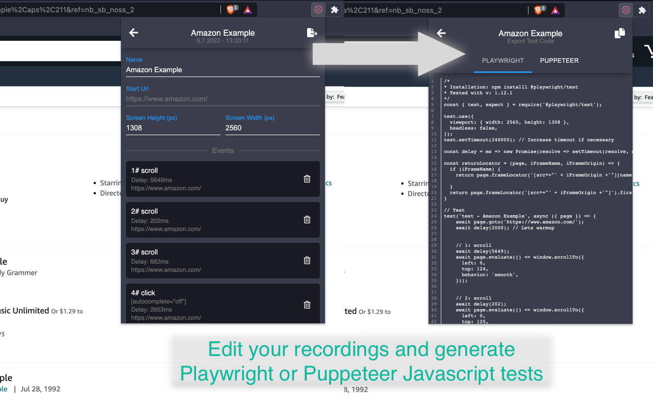 AuTomato - Easy E2E tests and web automation chrome谷歌浏览器插件_扩展第1张截图