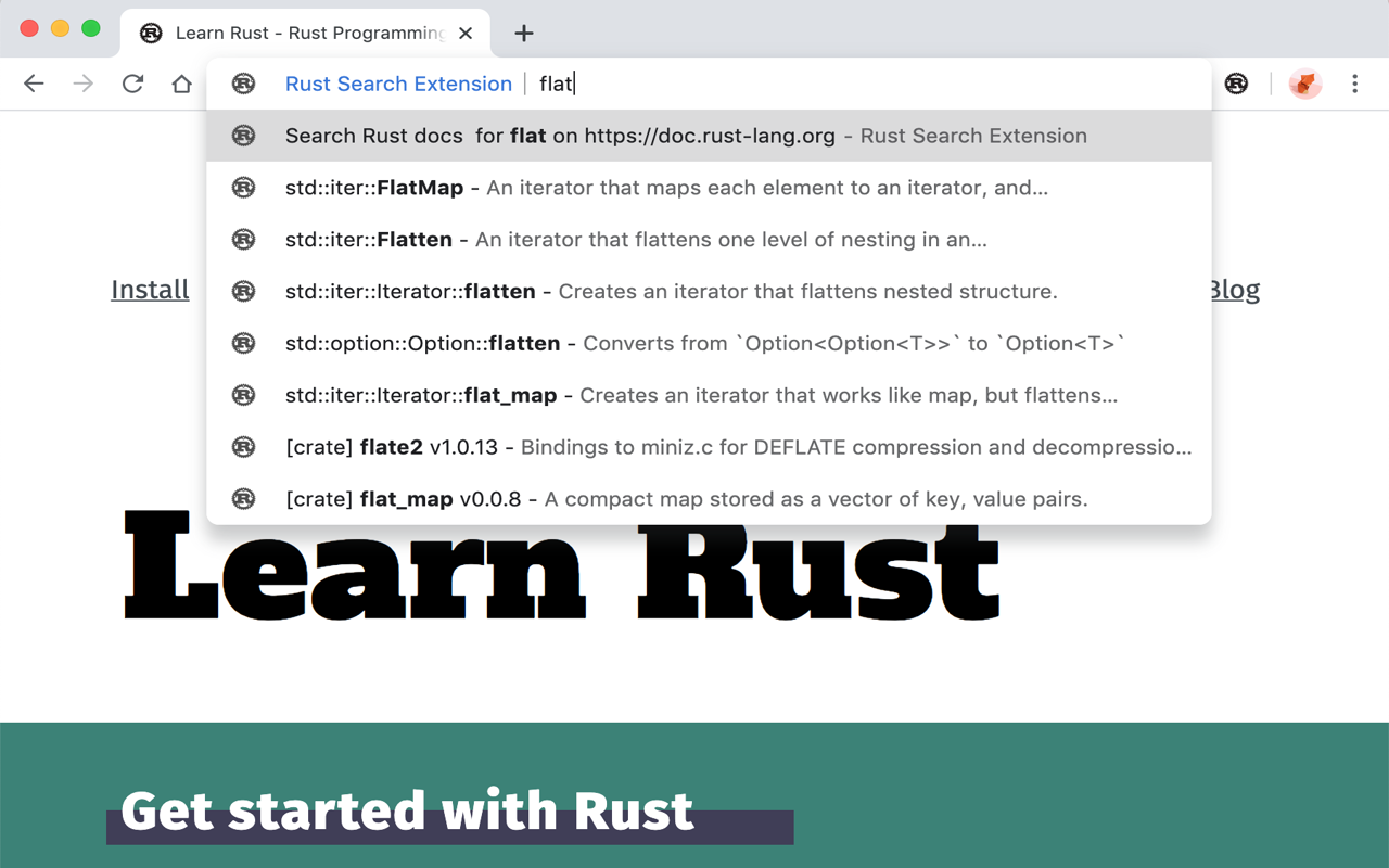 Rust Search Extension chrome谷歌浏览器插件_扩展第1张截图