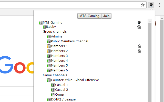 MTS-Gaming Teamspeak Status chrome谷歌浏览器插件_扩展第2张截图