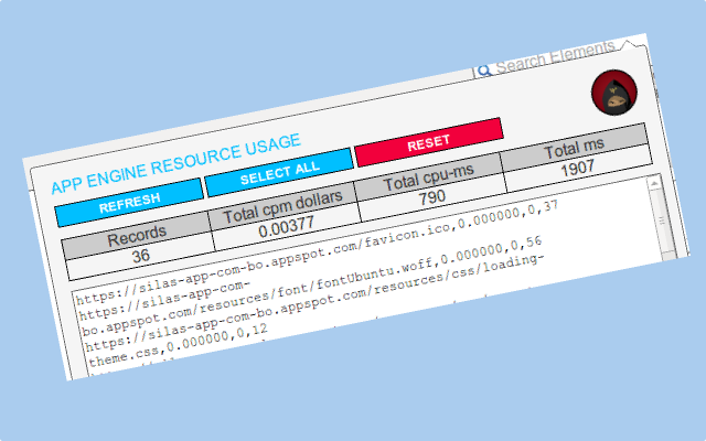 App Engine Resource Usage chrome谷歌浏览器插件_扩展第1张截图