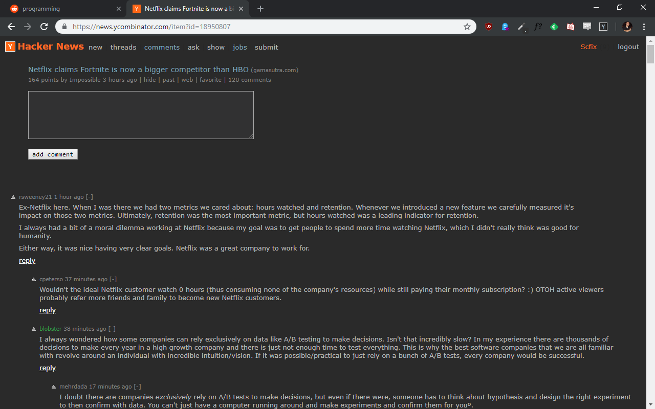 Dark Hacker News chrome谷歌浏览器插件_扩展第3张截图