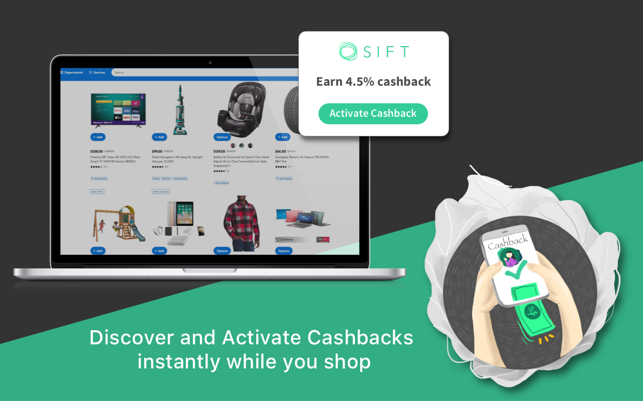 Sift Rewards and Cashback - Shop and Earn chrome谷歌浏览器插件_扩展第3张截图