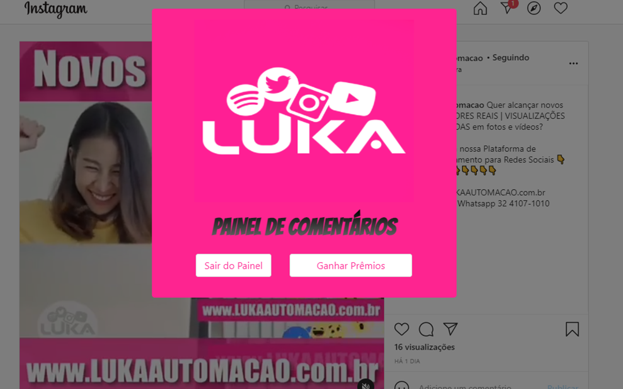 Painel de Comentários - Lukaautomação chrome谷歌浏览器插件_扩展第1张截图