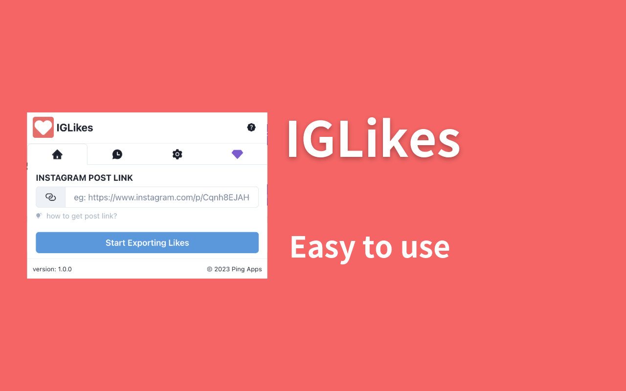 IGLikes - 导出 Instagram like chrome谷歌浏览器插件_扩展第1张截图