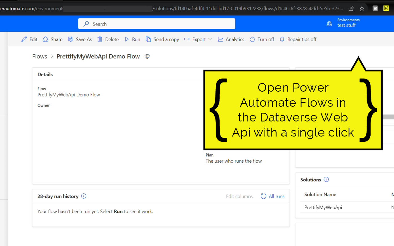 PrettifyMyWebApi for Microsoft Dataverse chrome谷歌浏览器插件_扩展第2张截图