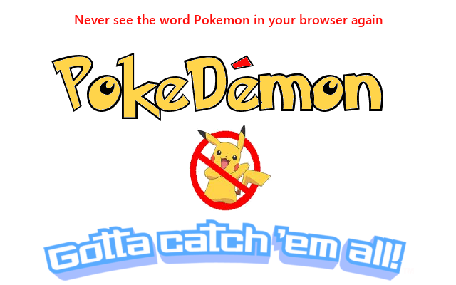 PokeDemon - Pokemon Replacer chrome谷歌浏览器插件_扩展第1张截图