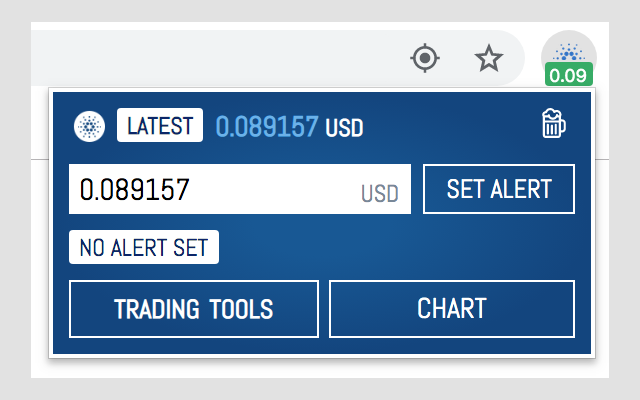 Cardano Price Ticker & Alert chrome谷歌浏览器插件_扩展第1张截图