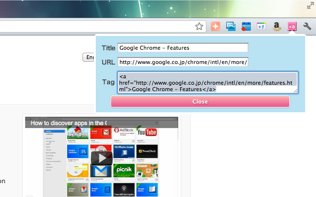 Create A Tag chrome谷歌浏览器插件_扩展第2张截图