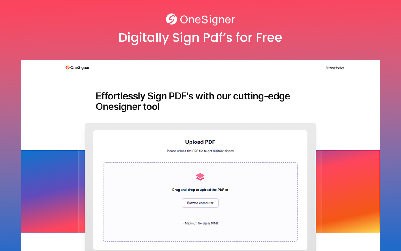 One Signer chrome谷歌浏览器插件_扩展第2张截图