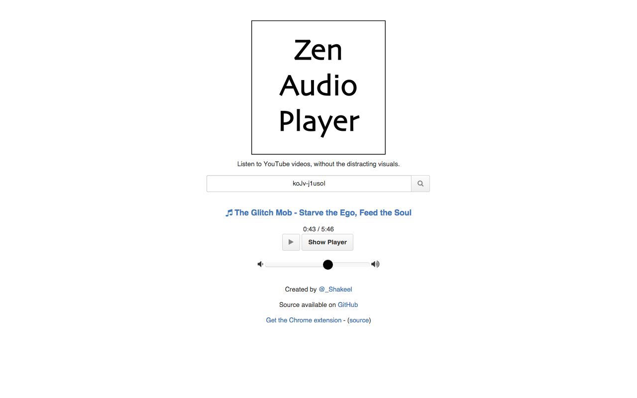 Zen Audio Player redirector chrome谷歌浏览器插件_扩展第1张截图