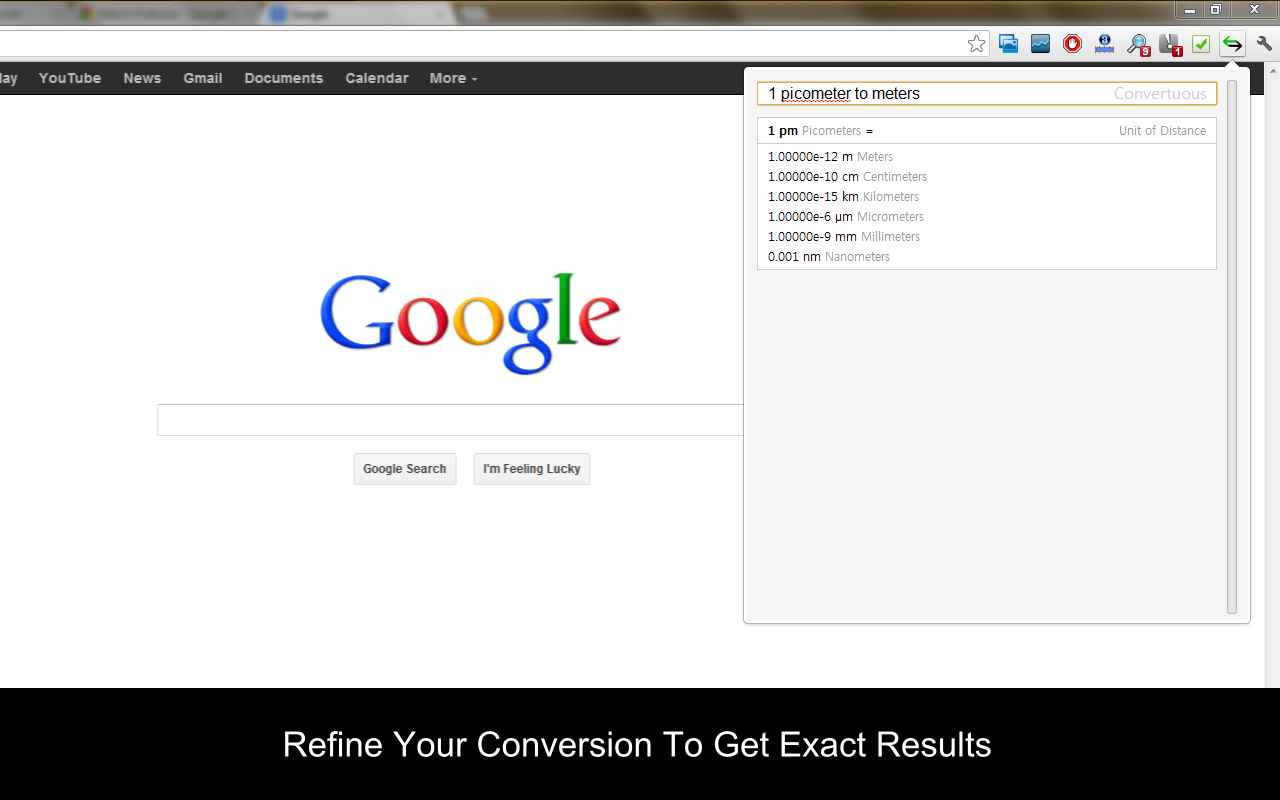 Convertuous: Unit Converter chrome谷歌浏览器插件_扩展第2张截图