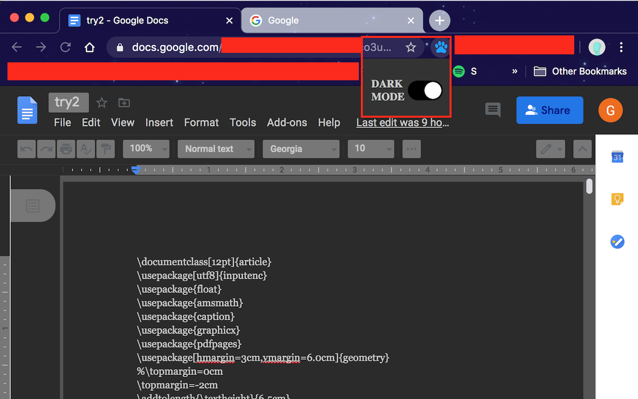 Glatex Extension chrome谷歌浏览器插件_扩展第2张截图
