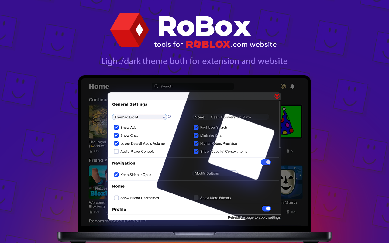 与群众演员一起玩 Roblox！ 罗贝斯特 chrome谷歌浏览器插件_扩展第1张截图